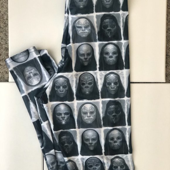 XS BlackMilk Death Eater HWMF Leggings - Picture 2 of 4